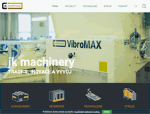 Tablet Screenshot of jk-machinery.cz